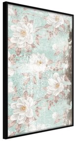 Poster  Floral Muslin  Cornice Quadri Cornice nera, Larghezza x Altezza Home decor 30x45