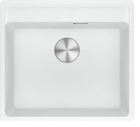 Lavello integrato 1 vasca FRANKE Maris fragranite L 51 x L 56 cm bianco