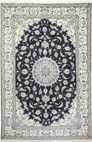 Nain Tappeto persiano 300 x 200 Blu (Iran) Annodato A Mano