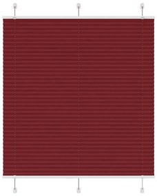 Tenda Plissettata Rosso Bordeaux 120x150 Cm Larghezza Tessuto /