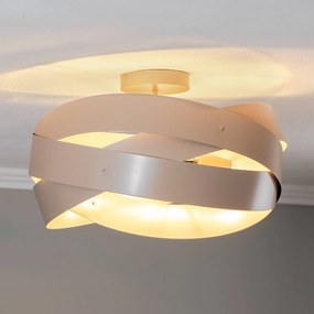 Euluna plafoniera Tornado, beige, Ø 50 cm