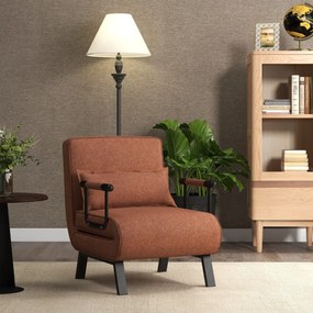 Costway Divano letto trasformabile con schienale regolabile in 6 posizioni cuscino rimovibile, Divano chaise lounge