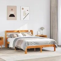 Letto senza Materasso Marrone Cera 120x190 cm in Legno di Pino 3306800