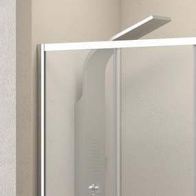 Nicchia doccia 150 cm doppio scorrevole vetro 8mm altezza 200h | KEL6000 - KAMALU