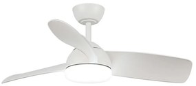 Lampadario Ventilatore da soffitto White Face 24W illuminazione Led regolabile con telecomando M LEDME