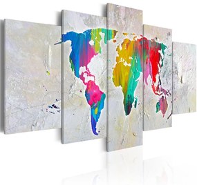 Quadro Energy of World  Colore colorful, Dimensioni e Misure 200x100