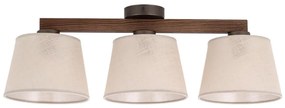 Brilagi - Plafoniera LATTE 3xE27/15W/230V pino/beige