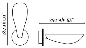 FARO 20077 - Applique LIGERA 1xG9/6W/230V nero