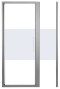 Porta doccia prodotto senza tipo di apertura Record  50 cm, H 195 cm in vetro, spessore 6 mm serigrafato silver