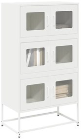 Credenza Bianca 68x39x123 Cm İn Acciaio /