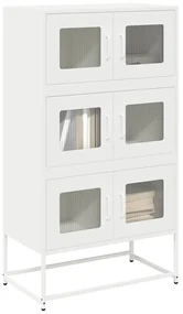 Credenza Bianca 68x39x123 Cm İn Acciaio /