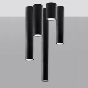 Sollux SL.1001 - Faretto LAGOS 1xGU10/10W/230V 20 cm nero