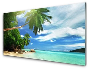 Pannello rivestimento parete cucina Paesaggio del mare della spiaggia di Palma 100x50 cm