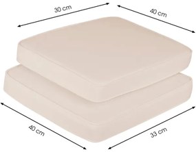 Fieldmann - Set di cuscini per il balcone cremoso