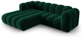 Divano angolare verde scuro ad angolo sinistro Lupine - Micadoni Home