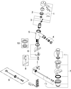 GROHE 32208001 - Miscelatore per bidet CONCETTO DN 15 cromo lucido