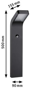 Paulmann 94747 - LED/7,5W IP44 Lampada da esterno con sensore KULMA 230V