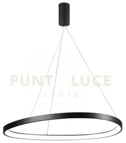 Lampadario a sospensione led klapton nera 80w 11440lm cct 3000 4000...