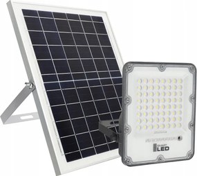 Proiettore solare dimmerabile a LED/100W/3,2V 5000K 10500 mAh IP65 nero + telecomando