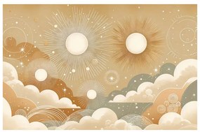 Quadro su tela – Danza celeste di soli e stelle