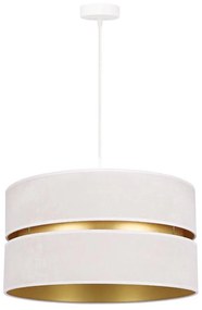 Duolla - Lampadario a sospensione con filo DUO 1xE27/15W/230V diametro 40 cm color crema/oro