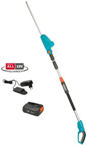 Tagliasiepi ad asta a batteria brushless in inox GARDENA THS POWER FOR ALL Set 1 lama da 42 cm18 V 1 batteria inclusa