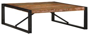 Tavolino Salotto Multicolore 100x100x35 Cm Legno Recupero /
