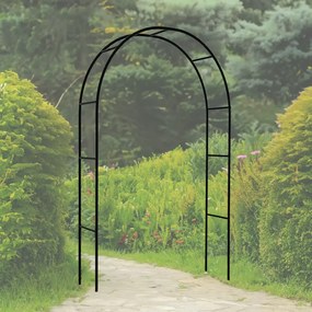 Arco Da Giardino Per Rose Piante Rampicanti Traliccio Pergolato Vite Decorazione Design Per Eventi Matrimoni Viali Sostegno In Metallo Verde Scuro 240 x 140 x 38 cm