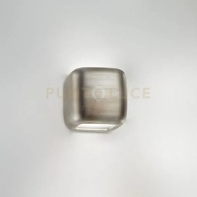 Babol a - applique in alluminio colore anticato acciaio 2 luci atta...