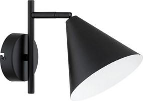 Lampada da parete ZELTA 1xE27/15W/230V nera