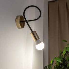 Lampada da parete OXFORD 1xE27/15W/230V oro/nero