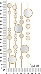 Decorazione murale in metallo 35,5x90 cm Small Mirros - Mauro Ferretti