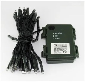 Catena LED da esterno natalizia 50xLED/2 funzioni 5,4m IP44 bianco caldo