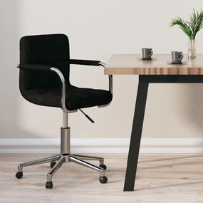 Sedia Girevole Da Ufficio Nera İn Tessuto /