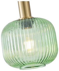 Lampadario a sospensione con filo 1xE27/15W/230V verde pr. 20 cm