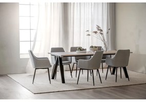 Tavolo da pranzo pieghevole con piano in rovere 220x100 cm Carradale - Rowico