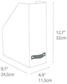 Organizzatore di cartone per documenti Estelle - Bigso Box of Sweden
