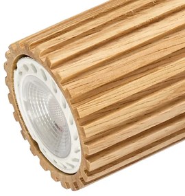 Brilagi - Faretto MODERN WOOD 2xGU10/8W/230V legno di caucciù/bianco