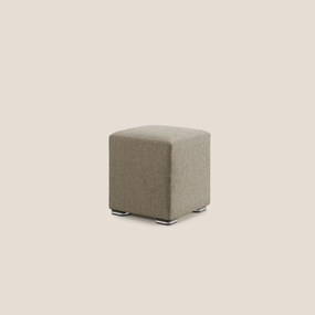 Cube pouf in tessuto morbido impermeabile T03 marrone X