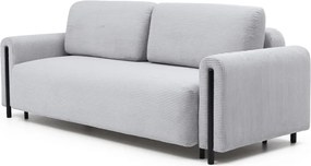 Divano grigio allungabile/con contenitore e rivestimento in velluto a coste 244 cm Arcadova – ELTAP