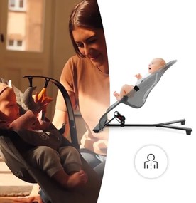 KINDERKRAFT - Lettino bimbo MIMI grigio