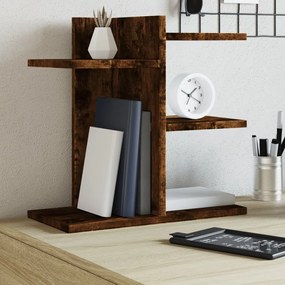 Organizer Scrivania Rovere Fumo 42x21,5x42 Cm Legno Multistrato /
