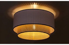 Duolla - Plafoniera BOHO 1xE27/15W/230V diametro 45 cm bianco/rattan