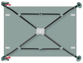 Lionelo - Lettino da viaggio LAURA Verde Salvia