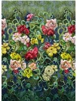 Designers Guild Carta da parati Tapestry Flower - Vintage Green