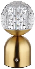 Globo 21007M-Lampada da tavolo LED dimmerabile con funzione Touch JULSY LED/2,5W/3,7V 2700/4000/6500K ottone