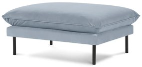 Poggiapiedi in velluto azzurro Vienna - Cosmopolitan Design