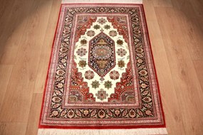 Ghom Tappeto 80 x 120 (Iran) Annodato A Mano