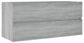 Mobile lavabo grigio sonoma 100x38,5x45 cm in legno multistrato