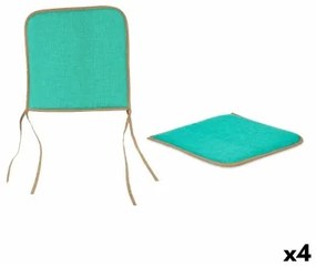 Cuscino per sedie Verde 38 x 2,5 x 38 cm (4 Unità)